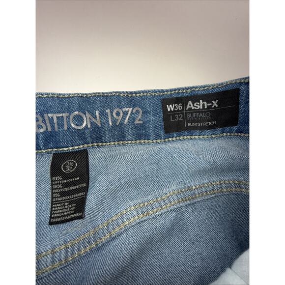 Size 36x32 Men’s Buffalo David Button Jeans - Picture 10 of 12